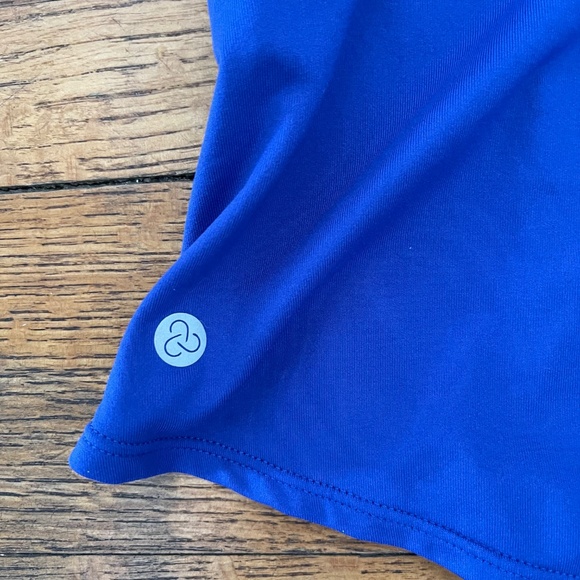 NWT ZELLA Blue Racerback Mesh Running Workout Yoga Top Sz L - Picture 8 of 8